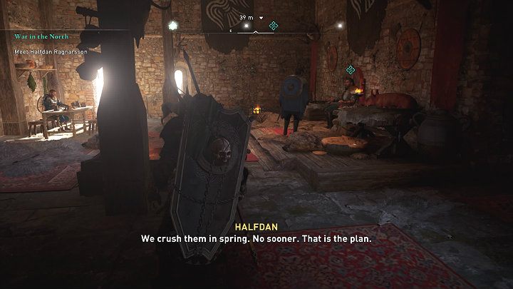 Go to Donecaestre for a meeting with the yarl, you will find him in the main fortress - Assassins Creed Valhalla: War in the North - solution - Eurvicscire - Assassins Creed Valhalla Guide