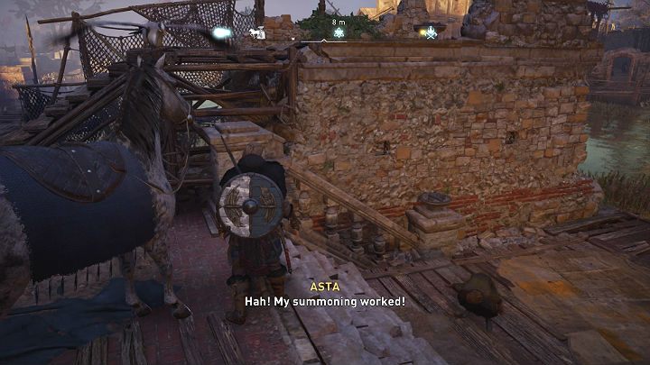 Bring the horse to the girl and then get off the animal to complete this task - Assassins Creed Valhalla: The Wayward - walkthrough - East of England - Assassins Creed Valhalla Guide