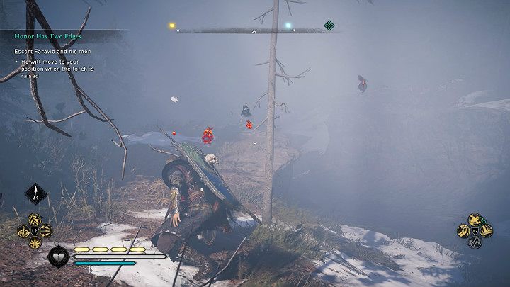 As soon as you leave the camp you will be attacked by bandits hiding in the forest - Assassins Creed Valhalla: Honor Has Two Edges - walkthrough - Eurvicscire - Assassins Creed Valhalla Guide