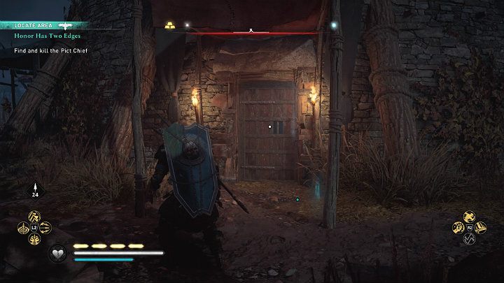 The entrance to the leader's hideout is in the main tower - Assassins Creed Valhalla: Honor Has Two Edges - walkthrough - Eurvicscire - Assassins Creed Valhalla Guide