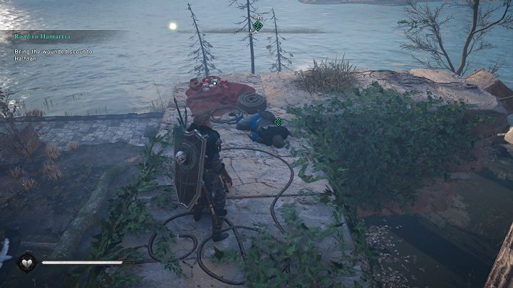 Look around the marshes to find Olav, the Halfdan scout - Assassins Creed Valhalla: Road to Hamartia - walkthrough - Eurvicscire - Assassins Creed Valhalla Guide