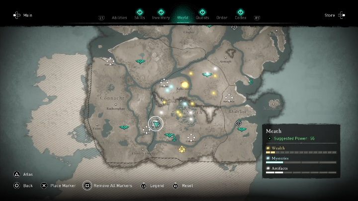 1 - AC Valhalla Wrath of the Druids: Treasure Hoard Map - Meath, secrets, locations - Meath - Assassins Creed Valhalla Guide