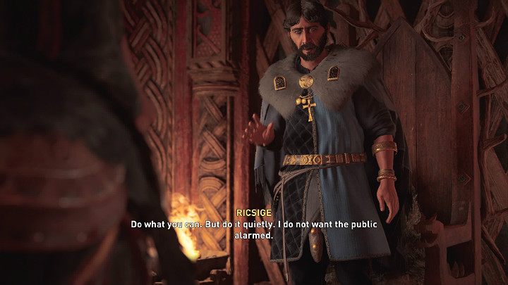 Hjorr will lead Eivor to a meeting with Ricsige - Assassins Creed Valhalla: The Welcoming Party - guide - Jorvik - Assassins Creed Valhalla Guide