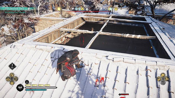 The trade warehouse in Jorvik is a heavily guarded place, so it is crawling with Red Hand's men - Assassins Creed Valhalla: Pricking The Needle - guide - Jorvik - Assassins Creed Valhalla Guide