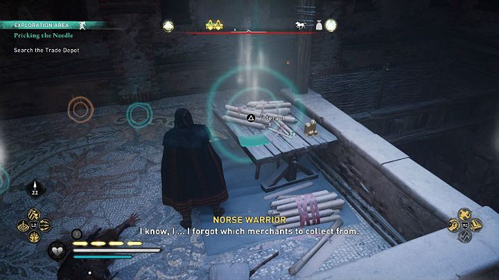 When you examine one of the documents lying on the upper level of the room you will learn that the merchants' complaints had never reached the council - Assassins Creed Valhalla: Pricking The Needle - guide - Jorvik - Assassins Creed Valhalla Guide