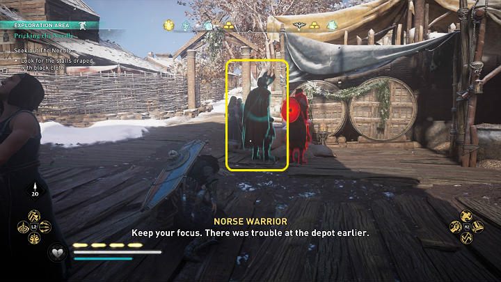 Head to the marketplace - Assassins Creed Valhalla: Pricking The Needle - guide - Jorvik - Assassins Creed Valhalla Guide