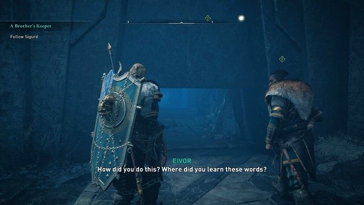 Follow Sigurd to the top of a nearby mountain to get to Goinnhellir and worship the gods - Assassins Creed Valhalla: A Brothers Keeper - walkthrough - Hordafylke - Assassins Creed Valhalla Guide