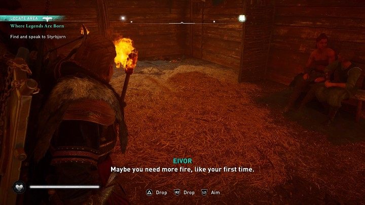 Go inside the hut and start destroying the couple's belongings - Assassins Creed Valhalla: The Rekindling - walkthrough - Hordafylke - Assassins Creed Valhalla Guide
