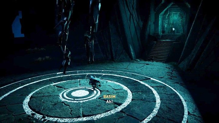 Perform a Stun Attack and Eivor, though wounded, will hold their opponent and connect him to the mechanism, putting his body to sleep and sending him into the simulation - Assassins Creed Valhalla: Basim Boss Fight - how to defeat him? - Bosses - Assassins Creed Valhalla Guide