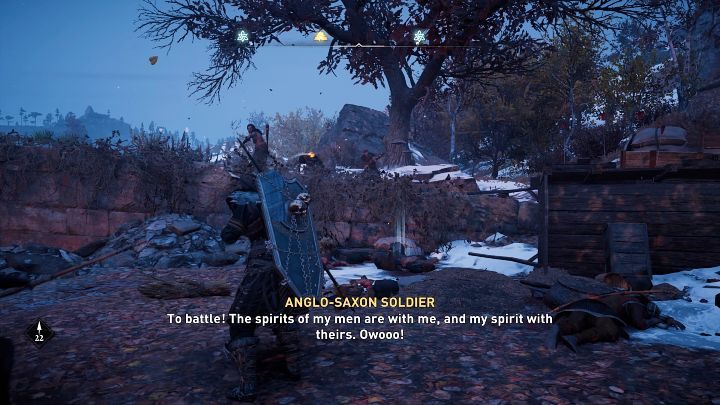 After a while, Pictish warriors will swarm around you - Assassins Creed Valhalla: A Cordial Invitation - walkthrough - Snotinghamscire - Assassins Creed Valhalla Guide