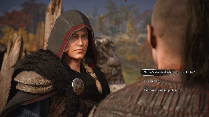 During the conversation you will find out that Ivarr has doubts about his brother Ubbe - you can ask what exactly is going on or remain impartial - Assassins Creed Valhalla: Rumors of the Ledecestre walkthrough - Ledecestrescire - Assassins Creed Valhalla Guide