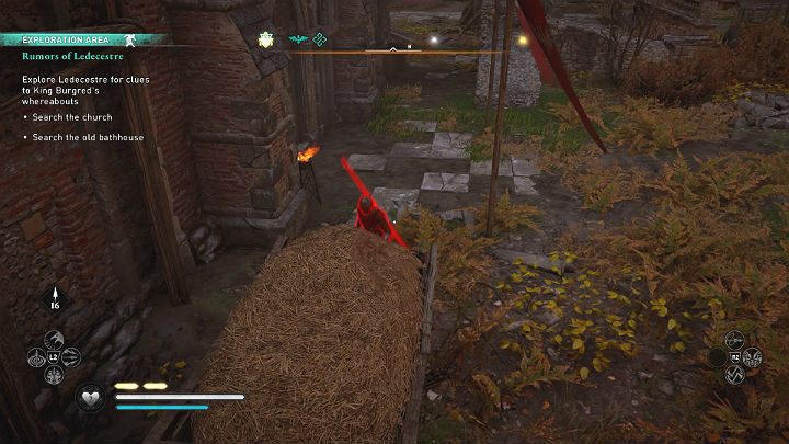 The main door to the church is barricaded so you must use the alternative entrance - Assassins Creed Valhalla: Rumors of the Ledecestre walkthrough - Ledecestrescire - Assassins Creed Valhalla Guide