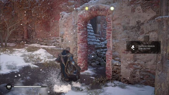 End: You can catch the paper before entering the church, right at the gate - Assassins Creed Valhalla: Flying Paper - Jorvik, secrets, locations - Jorvik - Assassins Creed Valhalla Guide
