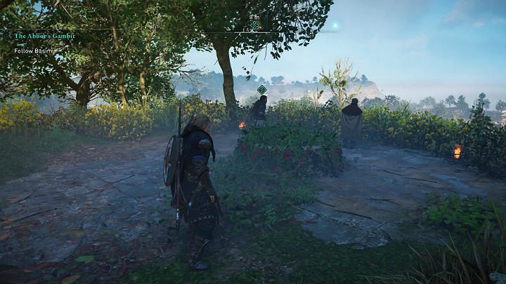 Go with Basim to meet the abbot - Assassins Creed Valhalla: The Abbots Gambit - walkthrough - Cent - Assassins Creed Valhalla Guide