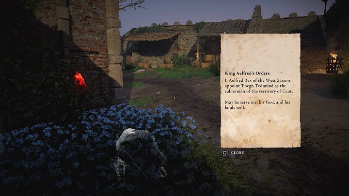 From the message, you will learn that King Alfred has appointed Tedmund to be a new ealdorman of Cent - Assassins Creed Valhalla: The Abbots Gambit - walkthrough - Cent - Assassins Creed Valhalla Guide