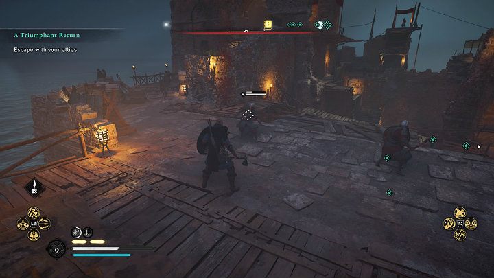 You don't have to fight all of Rued's soldiers if you don't want to - Assassins Creed Valhalla: A Triumphant Return - walkthrough - Grantebridgescire - Assassins Creed Valhalla Guide