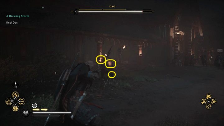 At first, Dag uses a one-handed axe with a shield in his off hand, with which he can parry the opponent's blows - Assassins Creed Valhalla: Dag boss fight - how to win? - Bosses - Assassins Creed Valhalla Guide
