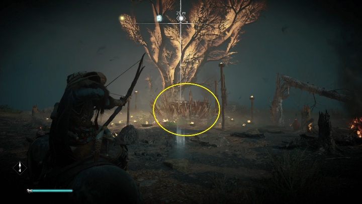 Location of the totem: in order to reach the totem, you must destroy the rocks blocking access to the altar - Assassins Creed Valhalla: Cursed symbol - Cent secrets, locations - Cent - Assassins Creed Valhalla Guide