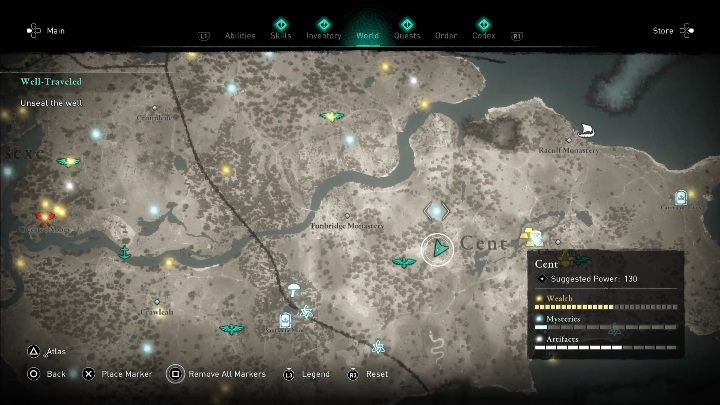 You will find these gloves when you go east from the synchronisation point - Assassins Creed Valhalla: Gear - Cent, Secrets, Locations - Cent - Assassins Creed Valhalla Guide