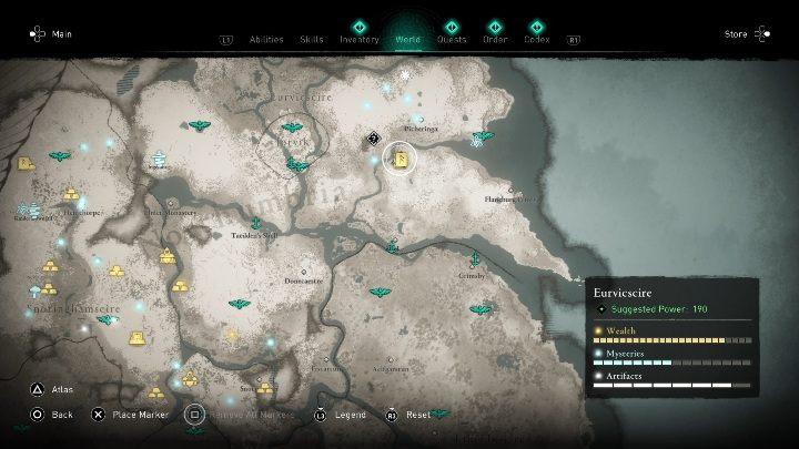 Location of the book of knowledge: Eurvicscire, in the eastern part of the map - Assassins Creed Valhalla: Books of Knowledge - melee combat - map, locations - Secrets and collectibles - Assassins Creed Valhalla Guide