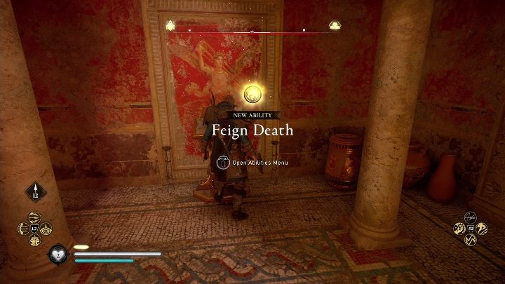 Usage: you can pretend to be dead and attack by surprise - Assassins Creed Valhalla: Books of Knowledge - melee combat - map, locations - Secrets and collectibles - Assassins Creed Valhalla Guide
