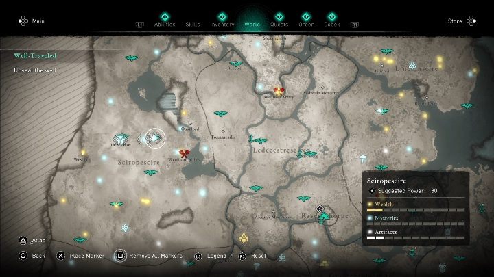 33 - Assassins Creed Valhalla: Roman artifacts - whole set - map, locations - Secrets and collectibles - Assassins Creed Valhalla Guide
