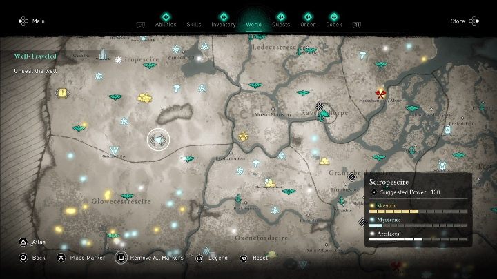 34 - Assassins Creed Valhalla: Roman artifacts - whole set - map, locations - Secrets and collectibles - Assassins Creed Valhalla Guide