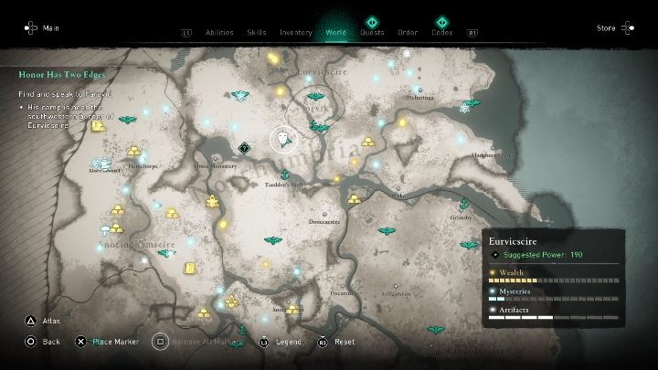 39 - Assassins Creed Valhalla: Roman artifacts - whole set - map, locations - Secrets and collectibles - Assassins Creed Valhalla Guide