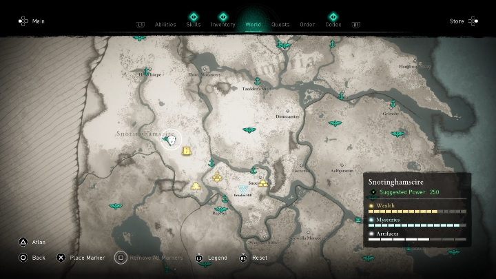 41 - Assassins Creed Valhalla: Roman artifacts - whole set - map, locations - Secrets and collectibles - Assassins Creed Valhalla Guide