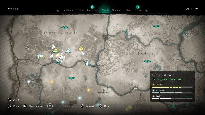 44 - Assassins Creed Valhalla: Roman artifacts - whole set - map, locations - Secrets and collectibles - Assassins Creed Valhalla Guide