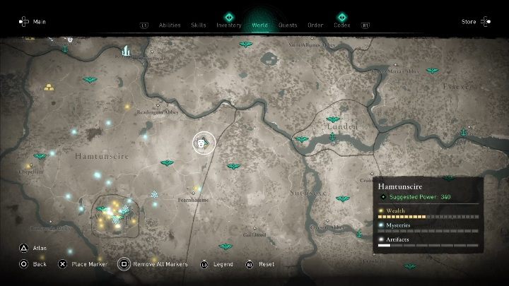 46 - Assassins Creed Valhalla: Roman artifacts - whole set - map, locations - Secrets and collectibles - Assassins Creed Valhalla Guide