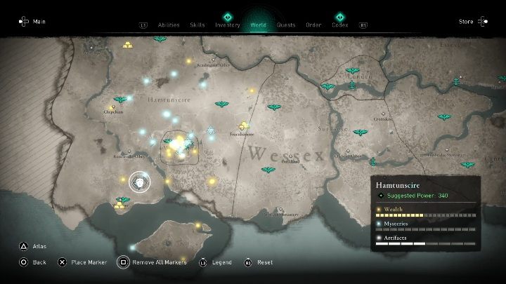 47 - Assassins Creed Valhalla: Roman artifacts - whole set - map, locations - Secrets and collectibles - Assassins Creed Valhalla Guide