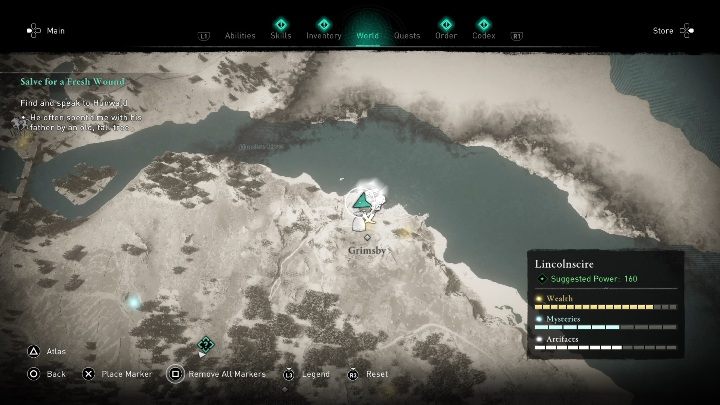 Region: Lincolnscire - Assassins Creed Valhalla: Rigsogur Fragment - whole set - map, locations - Secrets and collectibles - Assassins Creed Valhalla Guide