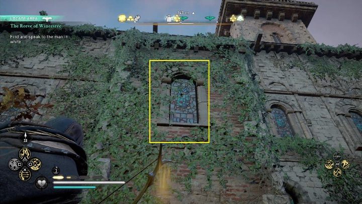 Let's begin with the fact that the box is in a room that you can only get to by knocking out a stained glass window - Assassins Creed Valhalla: Gear - Wincestre, Secrets, Locations - Wincestre - Assassins Creed Valhalla Guide
