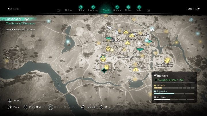 You will find this box in the western part of the city - Assassins Creed Valhalla: Gear - Wincestre, Secrets, Locations - Wincestre - Assassins Creed Valhalla Guide