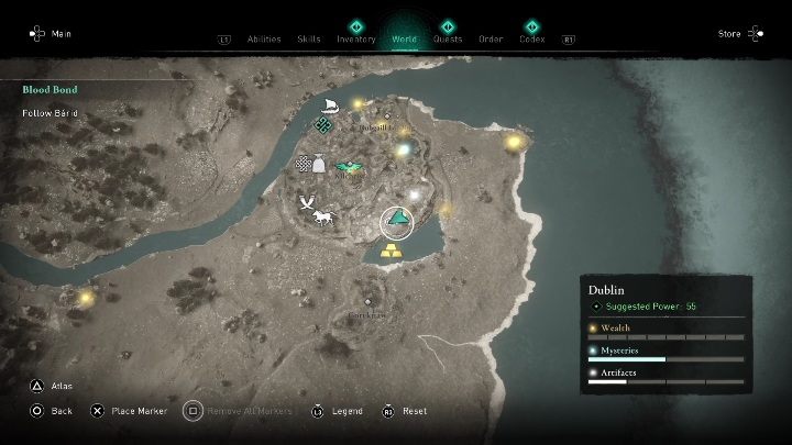 Tuatha De Danann can be found between the towns of Gortknaw and Kilchrist - AC Valhalla Wrath of the Druids: Excerpt from the Irish Cycle - Dublin, Secrets - Dublin - Assassins Creed Valhalla Guide