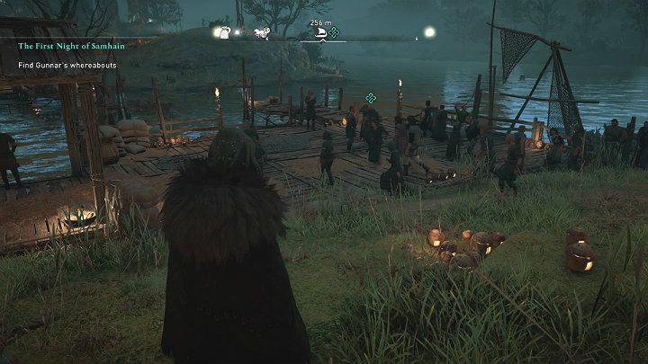 After visiting 3 cottages, Gunnar will suddenly disappear and you will have to find him - Assassins Creed Valhalla: The First Night of Samhain - walkthrough - Glowecestrescire - Assassins Creed Valhalla Guide