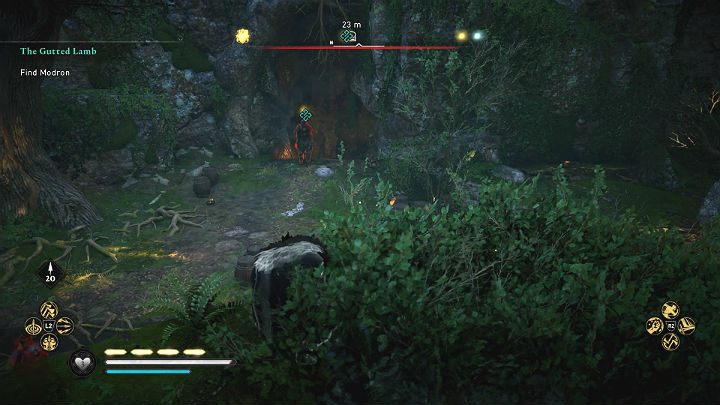 Surroundings are full of bandits, but if you don't want to, you don't have to engage them - Assassins Creed Valhalla: The Gutted Lamb - Walkthrough - Glowecestrescire - Assassins Creed Valhalla Guide