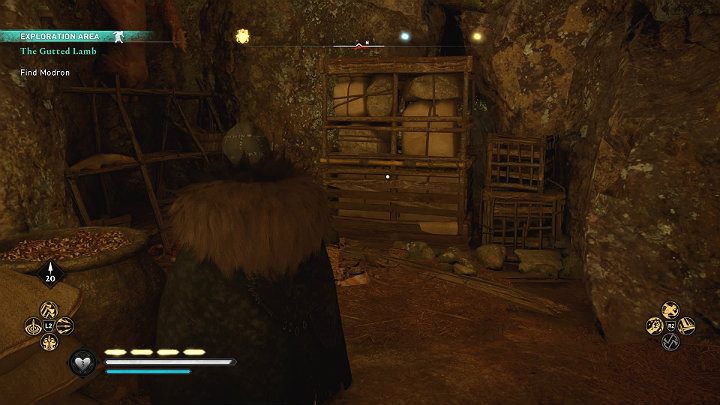 When you are inside, move the heavy rack to access the further part of the underground complex - Assassins Creed Valhalla: The Gutted Lamb - Walkthrough - Glowecestrescire - Assassins Creed Valhalla Guide