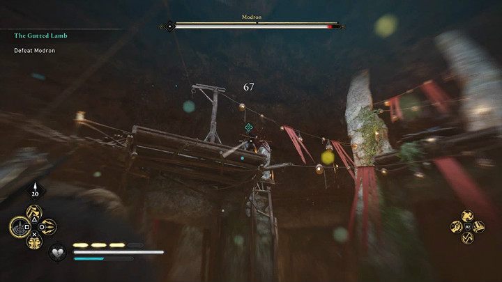 If you have developed your character into a distance fight, you can easily deal with this opponent using the Focus of the Nornir skill and sewing to Modron from a bow - Assassins Creed Valhalla: The Gutted Lamb - Walkthrough - Glowecestrescire - Assassins Creed Valhalla Guide
