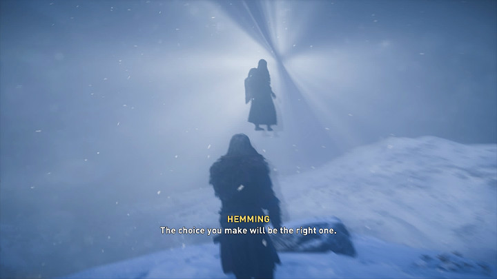 When the fight is over, Hemming will be taken away by Odin - Assassins Creed Valhalla: Of Blood and Gods - a guide - Snotinghamscire - Assassins Creed Valhalla Guide