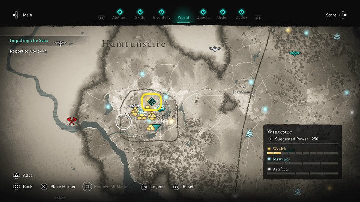 1 - Assassins Creed Valhalla: Impaling the Seax - guide - Wincestre - Assassins Creed Valhalla Guide
