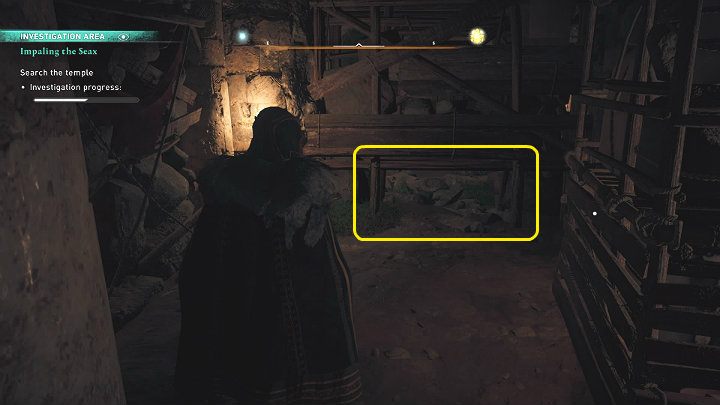 You will find an oil jug in the corridor on the right - just slip through a narrow gap in the wall - Assassins Creed Valhalla: Impaling the Seax - guide - Wincestre - Assassins Creed Valhalla Guide