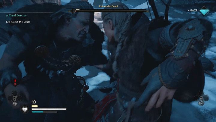 Take advantage of your opponent's mistakes, dodge and counter, attack from a distance, and you should quicklydeal with Kjotve the Cruel, one of the many bosses encountered in Assassin's Creed Valhalla - Assassins Creed Valhalla: Kjotve the Cruel - boss, how to defeat? - Bosses - Assassins Creed Valhalla Guide
