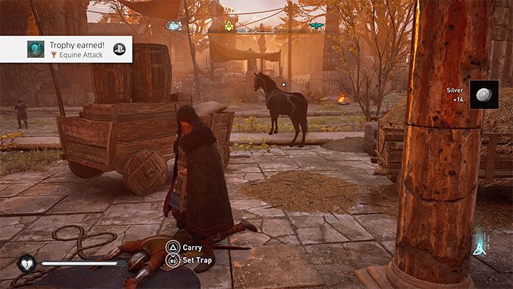 If you correctly landed on your opponent and killed him with a silent blade, you will unlock the trophy - Assassins Creed Valhalla: Equine Attack trophy - how to unlock? - Trophy guide - Assassins Creed Valhalla Guide
