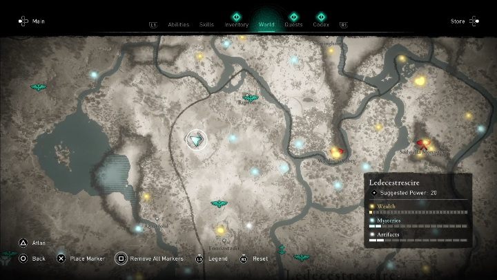 You can find the mask in the Ledecestrescire region in the north-western part of the map - Assassins Creed Valhalla: Roman artifact - Ledecestrescire secrets, locations - Ledecestrescire - Assassins Creed Valhalla Guide