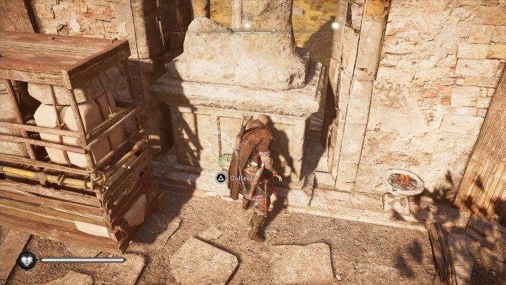 After getting rid of the shelf you only need to lift the mask - Assassins Creed Valhalla: Roman artifact - Ledecestrescire secrets, locations - Ledecestrescire - Assassins Creed Valhalla Guide