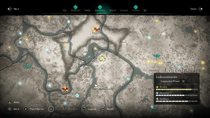 You will acquire the Piercing Shot skill in the north of the map - Assassins Creed Valhalla: Abilities - Ledecestresscire secrets, locations - Ledecestrescire - Assassins Creed Valhalla Guide