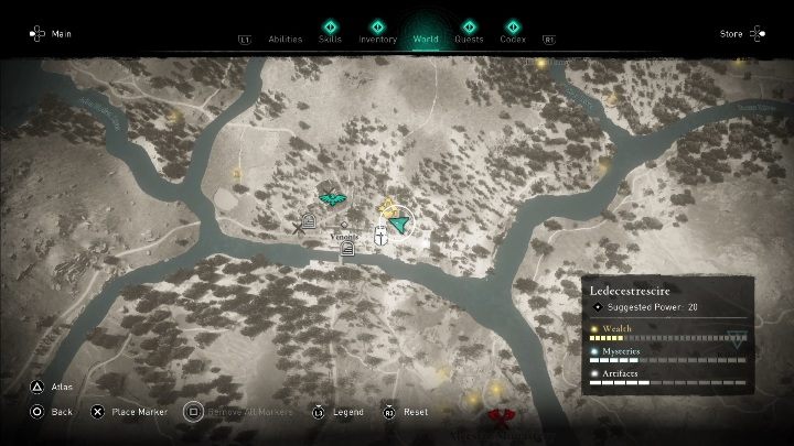 You can find Hrafna Transom in Venonis (the southern part of the map) - Assassins Creed Valhalla: Gear - Ledecestrescire secrets, locations - Ledecestrescire - Assassins Creed Valhalla Guide
