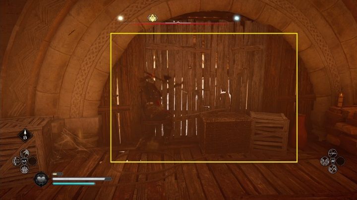 There is a wooden wall on the higher floor - Assassins Creed Valhalla: Gear - Ledecestrescire secrets, locations - Ledecestrescire - Assassins Creed Valhalla Guide